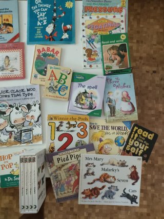 Lote 40 libros infantiles en inglés o bilingües
