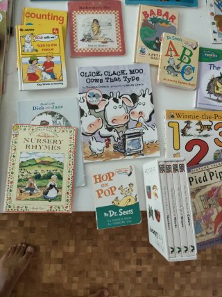Lote 40 libros infantiles en inglés o bilingües
