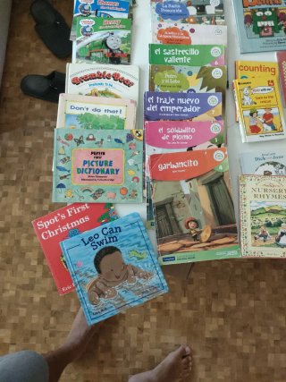 Lote 40 libros infantiles en inglés o bilingües