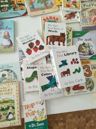Lote 40 libros infantiles en inglés o bilingües
