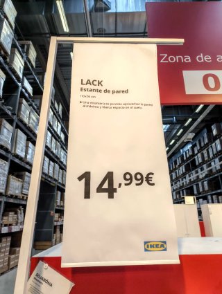 Balda Lack negra de madera...