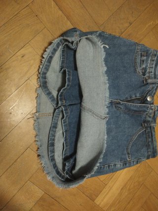 Falda-pantalon vaquera azul