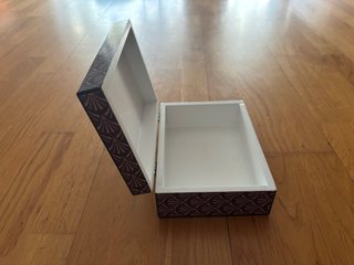 Caja joyero decorada