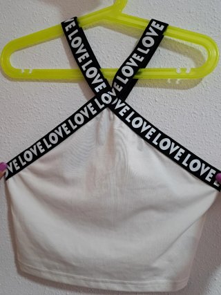 Conjunto Shein crop top y mallas talla 12 - 13.