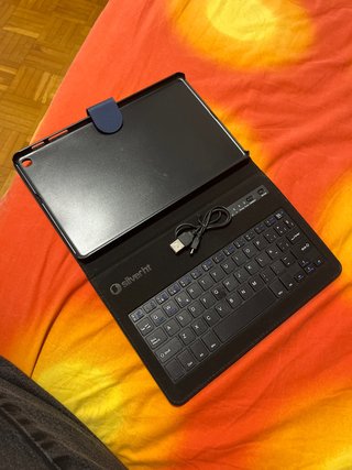 Funda Teclado Silver HT para Samsung Tab A7