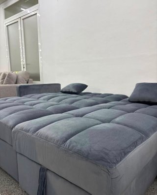 Sofá Cama Kris Gris con Arcón
