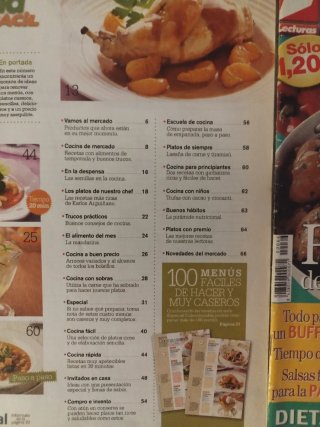 Revistas cocina y dvd master 24