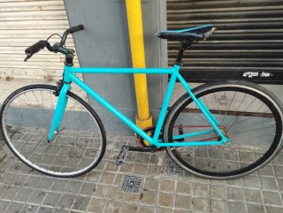 Bicicleta Fixie Azul