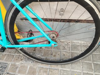 Bicicleta Fixie Azul