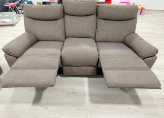 Conjunto Sofás Reclinables Marrón
