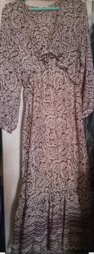 Vestido largo estampado Zara Talla M