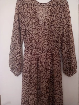 Vestido largo estampado Zara Talla M