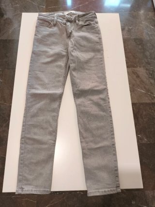 Pantalón vaquero gris Mango Sculpt
