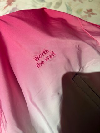 Chaqueta Bershka degradada rosa y lila