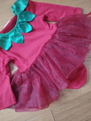 Disfraz de fresa para bebé (68cm)