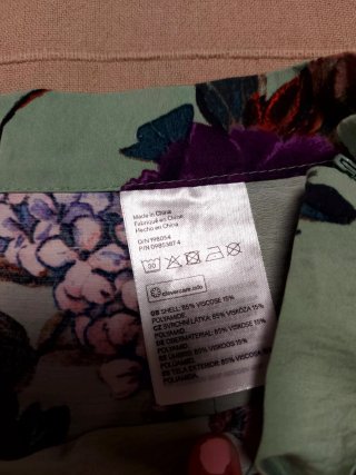 Falda larga floral talla 36 o 34-36
