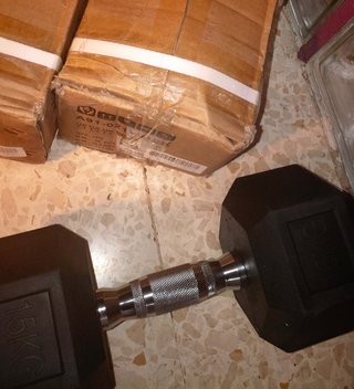 2 Mancuernas Hexagonales 15 kg