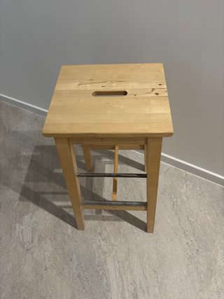Taburetes altos de madera Ikea (4 unidades)