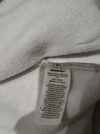 Chaqueta Burberry Gris con Capucha