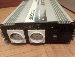 Inversor PROFITEXX PI-1400 12V DC a 230V AC