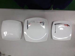 Vajilla porcelana blanca 36 pieza