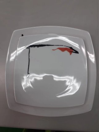 Vajilla porcelana blanca 36 pieza