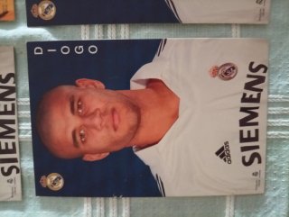 4 Postales Futbolistas Real Madrid. 2005-2006.