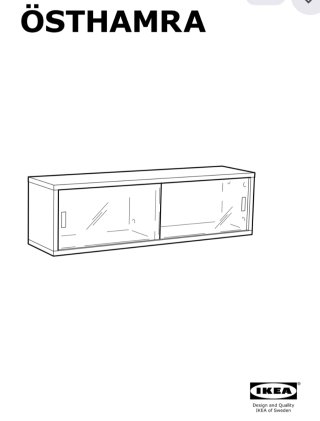 Mueble ÖSTHAMRA Ikea Blanco Estanterías de pared m