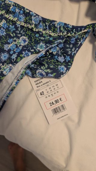 Bikini floral azul y verde nuevo Talla XL