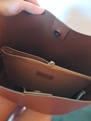 Bolso shopper marrón
