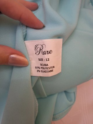 Vestido Peplum Azul Estilo MonteCarlo Veraniego