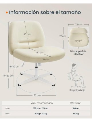 Silla de oficina gris y blanca
