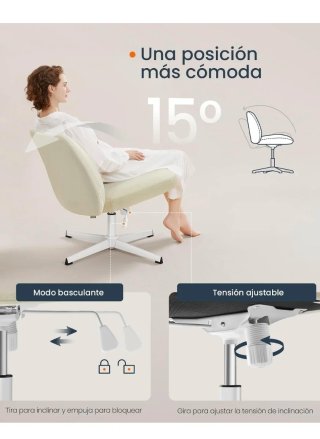 Silla de oficina gris y blanca