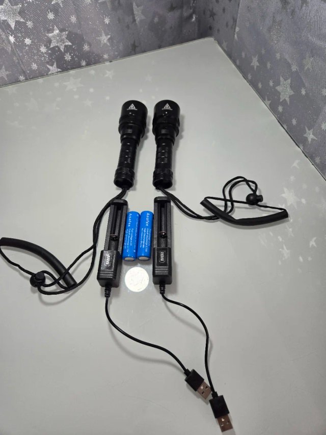 Pack completo de 2 Linternas de buceo 1000lm