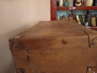 Maleta de cuero vintage