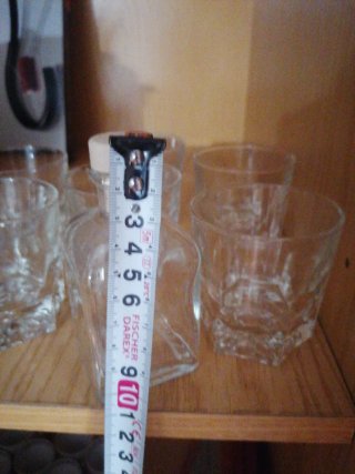6 Vasitos y Botellita de Cristal