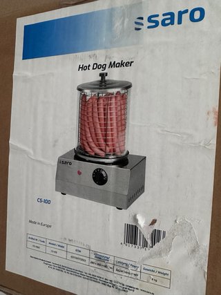Máquina de perritos caliente nueva