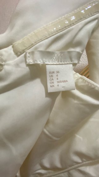 Mono H&M blanco elegante