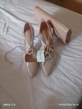 Conjunto Bolso y Zapatos Marypaz Beige
