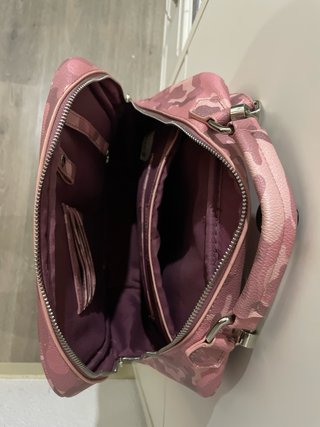 Mochila rosa camuflaje perro francés