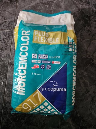 Mortero para juntas Morcemcolor Blanco 5kg