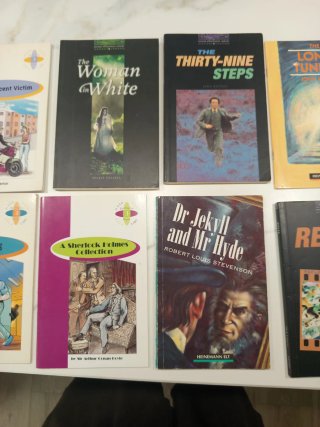 12 Libros en inglés: Dr Jeckyll, Sherlock Holmes