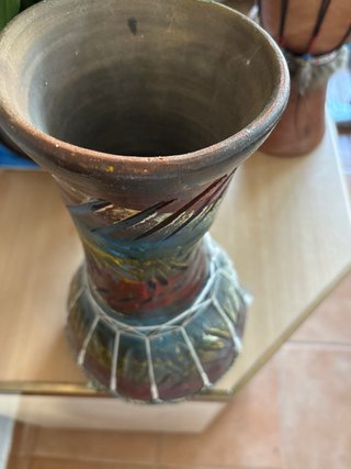 Tambor Bongo Decorativo Artesanal
