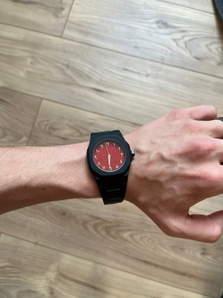 Reloj Quartz Black Red para hombre