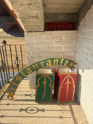 Paragüero decorativo estilo medieval