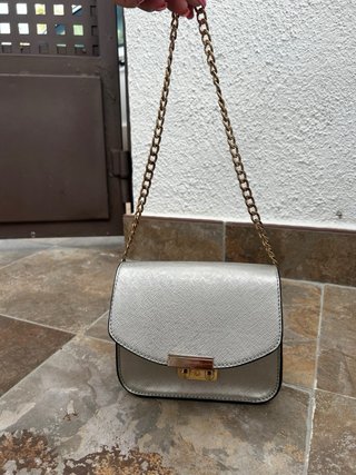 Bolso gris/plateado