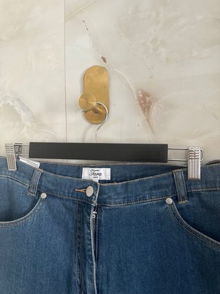 Pantalón vaquero capri Y2K talla 44