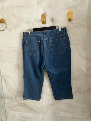 Pantalón vaquero capri Y2K talla 44