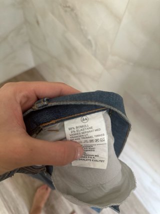 Pantalón vaquero capri Y2K talla 44