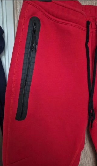 Pantalón Nike Tech Fleece Rojo Talla L